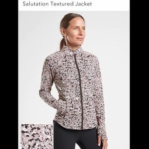 Athleta Salutation Textured Jacket M NWOT